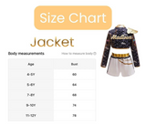 Girls K-Pop Inspired 3-Piece Outfit, Gold Stage Costume Set, Birthday party