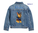Custom Kids Denim Jacket: Rescue Pup Theme, Personalised