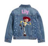 Custom Toy Story Denim Jacket for Kids Personalised Name, Birthday Gift.