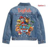 Custom Kids Denim Jacket: Rescue Pup Theme, Personalised