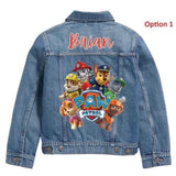 Custom Kids Denim Jacket: Rescue Pup Theme, Personalised