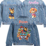 Custom Kids Denim Jacket: Rescue Pup Theme, Personalised