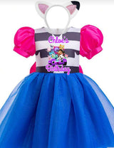 Kids Gabby Doll House Party Dress. Custom with Child’s Name. Personalized Outfit for Girls