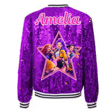 Luxe K-Pop Demon Hunters Sequin Jacket Custom Denim Super Sparkle Edition