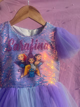 Kids K-Pop Demon Hunters Birthday Party Dress. Custom with Child’s Name. Personalized Outfit for Girls
