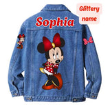 Minnie Mouse Custom Denim Jacket, Personalized with Name