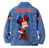 Minnie Mouse Custom Denim Jacket, Personalized with Name
