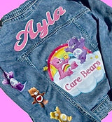 Custom Kids Denim Jacket, Personalized Theme, Birthday Party