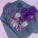 Kids Huntrix,Demon Hunters Custom Denim Jacket  K Pop Inspired.